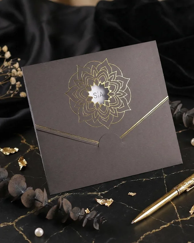 Yaldızlı Nikah Davetiye